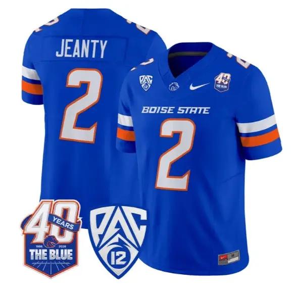 Ashton Jeanty Jersey #2 Boise State Broncos 2026 Limited Stitched 5 Ashton Jeanty Jersey #2 Boise State Broncos 2026 Limited Stitched by My Store NCAA Football Jerseys