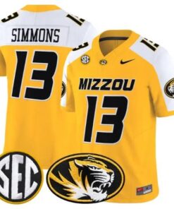 Austin Simmons #13 Missouri Tigers Jersey 2026 Vapor Limited Stitched 8 Austin Simmons #13 Missouri Tigers Jersey 2026 Vapor Limited Stitched by My Store NCAA Football Jerseys