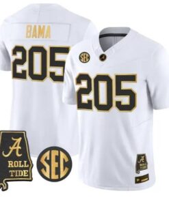 Bama #205 Alabama Crimson Tide Jersey 2026 Alabama Map All Stitched by My Store NCAA Football Jerseys