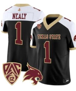Barrick Nealy Jersey #1 Texas State Bobcats 2026 Vapor All Stitched by My Store NCAA Football Jerseys