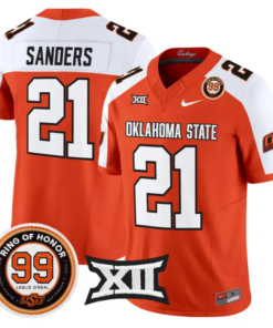 Barry Sanders Jersey #21 Oklahoma State 2026 Leslie O'neal Stitched 7 Barry Sanders Jersey #21 Oklahoma State 2026 Leslie O'neal Stitched by My Store NCAA Football Jerseys