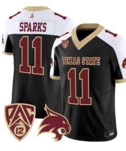 Beau Sparks Jersey #11 Texas State Bobcats 2026 Vapor All Stitched by My Store NCAA Football Jerseys