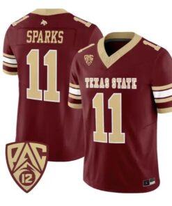 Beau Sparks Jersey #11 Texas State Bobcats 2026 Vapor All Stitched 9 Beau Sparks Jersey #11 Texas State Bobcats 2026 Vapor All Stitched by My Store NCAA Football Jerseys