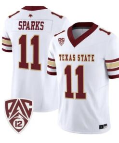 Beau Sparks Jersey #11 Texas State Bobcats 2026 Vapor All Stitched 10 Beau Sparks Jersey #11 Texas State Bobcats 2026 Vapor All Stitched by My Store NCAA Football Jerseys