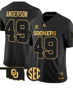 Ben Anderson #49 Oklahoma Sooners Jersey 2026 Limited All Stitched by My Store NCAA Football Jerseys