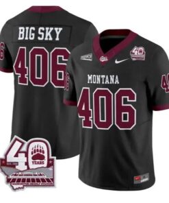 Big Sky Jersey #406 Montana Grizzlies 2026-40th Anniversary Stitched by My Store NCAA Football Jerseys