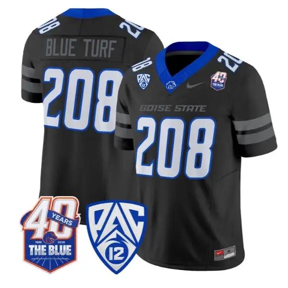 Blue Turf Jersey #208 Boise State Broncos 2026 Limited All Stitched 1 Blue Turf Jersey #208 Boise State Broncos 2026 Limited All Stitched by My Store NCAA Football Jerseys