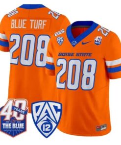 Blue Turf Jersey #208 Boise State Broncos 2026 Limited All Stitched 9 Blue Turf Jersey #208 Boise State Broncos 2026 Limited All Stitched by My Store NCAA Football Jerseys