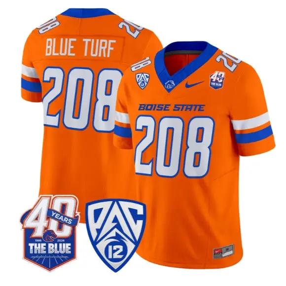 Blue Turf Jersey #208 Boise State Broncos 2026 Limited All Stitched 3 Blue Turf Jersey #208 Boise State Broncos 2026 Limited All Stitched by My Store NCAA Football Jerseys