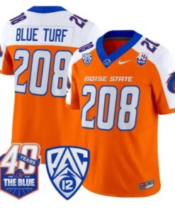 Blue Turf Jersey #208 Boise State Broncos 2026 Limited All Stitched by My Store NCAA Football Jerseys
