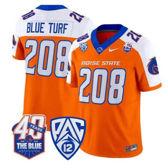 Blue Turf Jersey #208 Boise State Broncos 2026 Limited All Stitched 2 Blue Turf Jersey #208 Boise State Broncos 2026 Limited All Stitched by My Store NCAA Football Jerseys