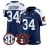 Bo_Jackson_34_Auburn_Tigers_Jersey_2026_Vapor_Limited_Stitched_Navy_Alter - Malcom Terry Bo Jackson #34 Auburn Tigers Jersey 2026 Vapor Limited Stitched by My Store NCAA Football Jerseys