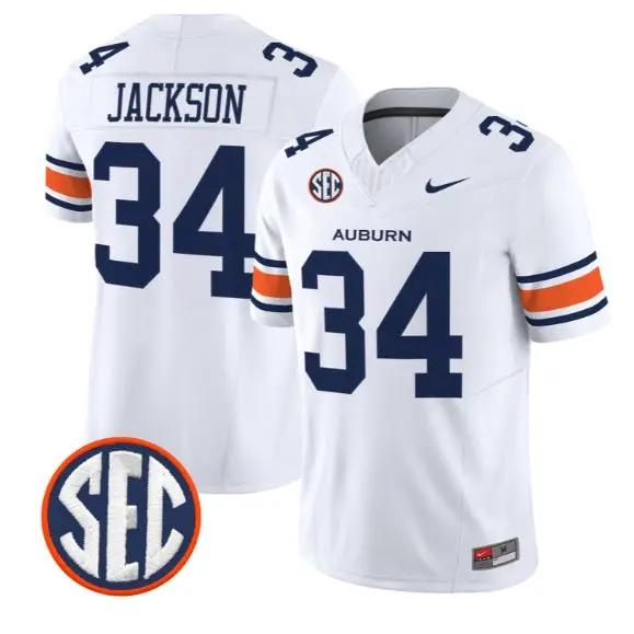 Bo Jackson #34 Auburn Tigers Jersey 2026 Vapor Limited Stitched by My Store NCAA Football Jerseys