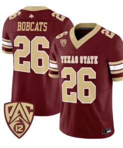 Bobcats Jersey #26 Texas State Bobcats 2026 Vapor Limited Stitched 9 Bobcats Jersey #26 Texas State Bobcats 2026 Vapor Limited Stitched by My Store NCAA Football Jerseys
