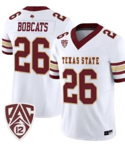 Bobcats Jersey #26 Texas State Bobcats 2026 Vapor Limited Stitched 10 Bobcats Jersey #26 Texas State Bobcats 2026 Vapor Limited Stitched by My Store NCAA Football Jerseys