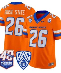 Boise State Jersey #26 Boise State Broncos 2026 Limited All Stitched by My Store NCAA Football Jerseys