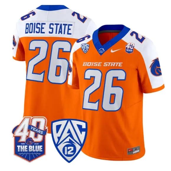 Boise State Jersey #26 Boise State Broncos 2026 Limited All Stitched by My Store NCAA Football Jerseys