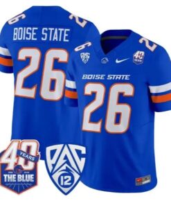 Boise State Jersey #26 Boise State Broncos 2026 Limited All Stitched by My Store NCAA Football Jerseys