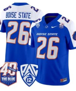 Boise State Jersey #26 Boise State Broncos 2026 Limited All Stitched by My Store NCAA Football Jerseys