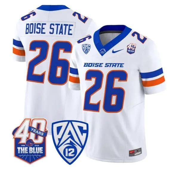 Boise State Jersey #26 Boise State Broncos 2026 Limited All Stitched by My Store NCAA Football Jerseys