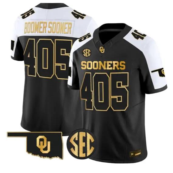 Boomer Sooner #405 Oklahoma Sooners Jersey 2026 Limited Stitched 1 Boomer Sooner #405 Oklahoma Sooners Jersey 2026 Limited Stitched by My Store NCAA Football Jerseys