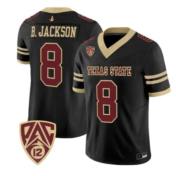 Brad Jackson Jersey #8 Texas State Bobcats 2026 Vapor All Stitched 2 Brad Jackson Jersey #8 Texas State Bobcats 2026 Vapor All Stitched by My Store NCAA Football Jerseys