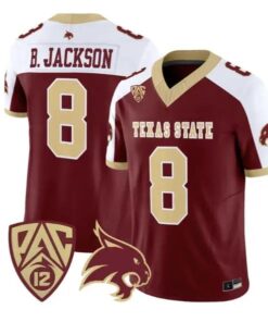 Brad Jackson Jersey #8 Texas State Bobcats 2026 Vapor All Stitched 8 Brad Jackson Jersey #8 Texas State Bobcats 2026 Vapor All Stitched by My Store NCAA Football Jerseys