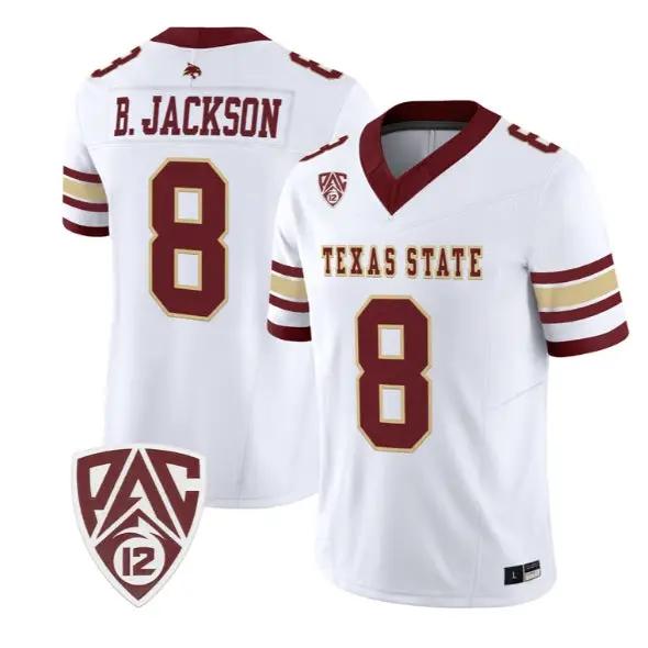 Brad Jackson Jersey #8 Texas State Bobcats 2026 Vapor All Stitched 5 Brad Jackson Jersey #8 Texas State Bobcats 2026 Vapor All Stitched by My Store NCAA Football Jerseys