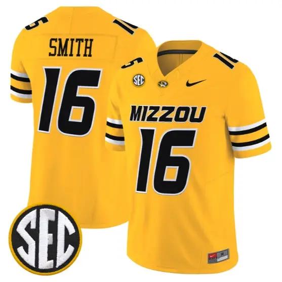 Brad Smith #16 Missouri Tigers Jersey 2026 Vapor Limited All Stitched by My Store NCAA Football Jerseys