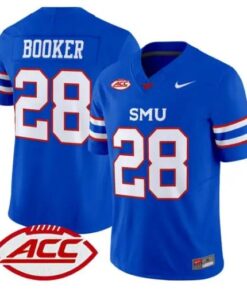 Brandon Booker Jersey #28 SMU Mustangs 2026 Vapor Limited Stitched by My Store NCAA Football Jerseys