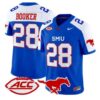 Brandon Booker Jersey #28 SMU Mustangs 2026 Vapor Limited Stitched by My Store NCAA Football Jerseys