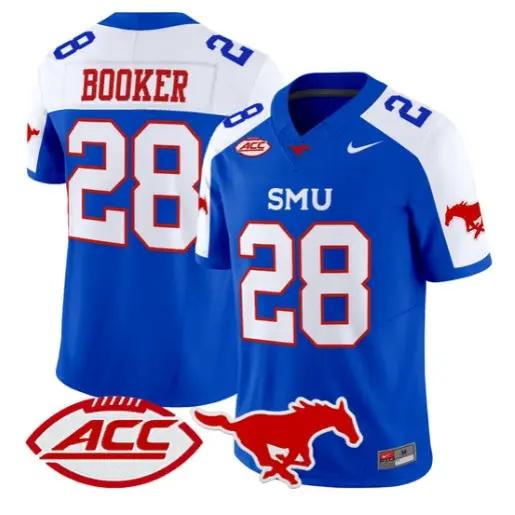Brandon Booker Jersey #28 SMU Mustangs 2026 Vapor Limited Stitched 1 Brandon Booker Jersey #28 SMU Mustangs 2026 Vapor Limited Stitched by My Store NCAA Football Jerseys