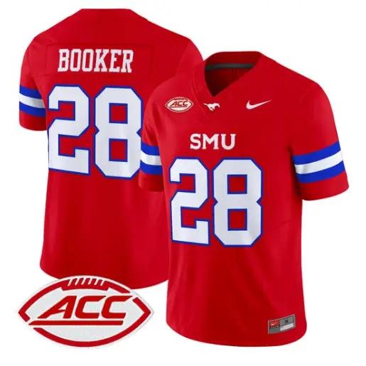 Brandon Booker Jersey #28 SMU Mustangs 2026 Vapor Limited Stitched 4 Brandon Booker Jersey #28 SMU Mustangs 2026 Vapor Limited Stitched by My Store NCAA Football Jerseys