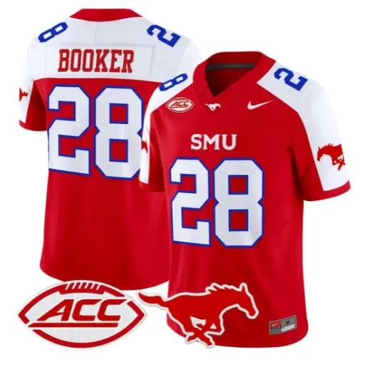 Brandon Booker Jersey #28 SMU Mustangs 2026 Vapor Limited Stitched 3 Brandon Booker Jersey #28 SMU Mustangs 2026 Vapor Limited Stitched by My Store NCAA Football Jerseys