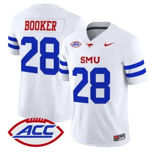 Brandon Booker Jersey #28 SMU Mustangs 2026 Vapor Limited Stitched 5 Brandon Booker Jersey #28 SMU Mustangs 2026 Vapor Limited Stitched by My Store NCAA Football Jerseys