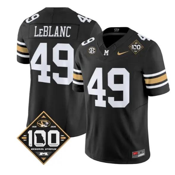 Brett Le Blanc Jersey #49 Missouri Tigers 100th Anniversary 2026 Vapor Stitched 1 Brett Le Blanc Jersey #49 Missouri Tigers 100th Anniversary 2026 Vapor Stitched by My Store NCAA Football Jerseys