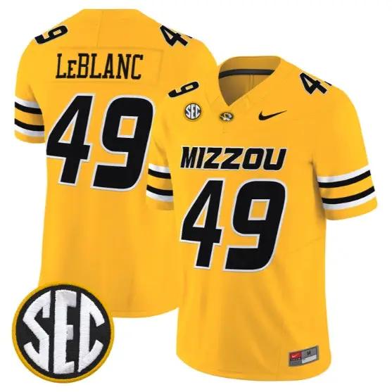 Brett Le Blanc #49 Missouri Tigers Jersey 2026 Vapor Limited Stitched 4 Brett Le Blanc #49 Missouri Tigers Jersey 2026 Vapor Limited Stitched by My Store NCAA Football Jerseys