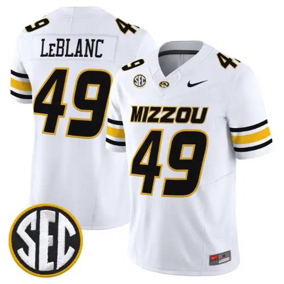 Brett Le Blanc #49 Missouri Tigers Jersey 2026 Vapor Limited Stitched 5 Brett Le Blanc #49 Missouri Tigers Jersey 2026 Vapor Limited Stitched by My Store NCAA Football Jerseys