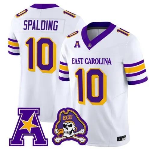 BrockSpaldingJersey_10EastCarolinaPirates2026VaporLimitedAllStitched - Malcom Terry Brock Spalding Jersey #10 East Carolina Pirates 2026 Vapor Limited All Stitched by My Store NCAA Football Jerseys