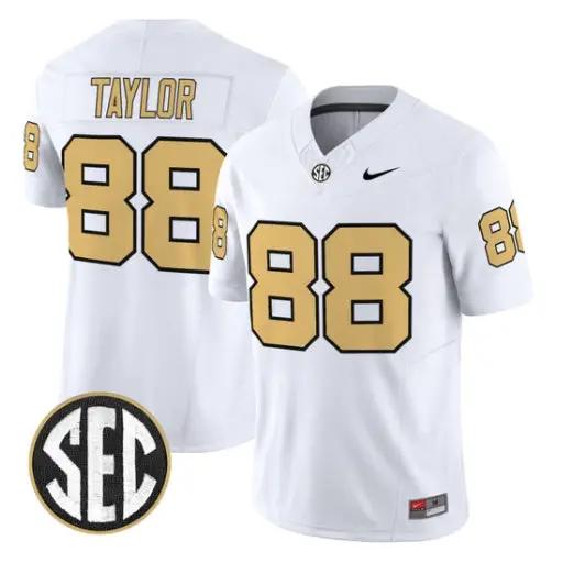 Brock Taylor Jersey #88 Vanderbilt Commodores 2026 Vapor V2 Stitched 4 Brock Taylor Jersey #88 Vanderbilt Commodores 2026 Vapor V2 Stitched by My Store NCAA Football Jerseys