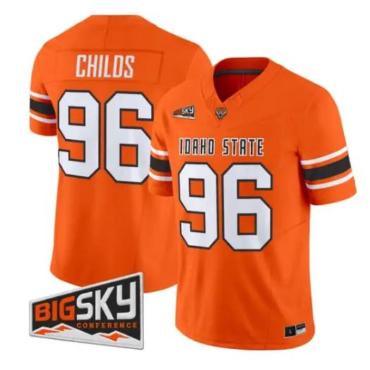 Bronson Childs Jersey #96 Idaho State Bengals 2026 Limited All Stitched 2 Bronson Childs Jersey #96 Idaho State Bengals 2026 Limited All Stitched by My Store NCAA Football Jerseys