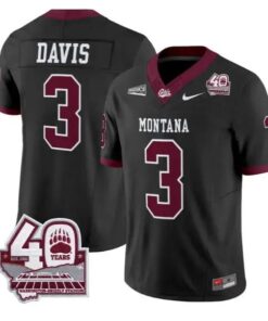 Brooks Davis Jersey #3 Montana Grizzlies 2026 Limited All Stitched by My Store NCAA Football Jerseys