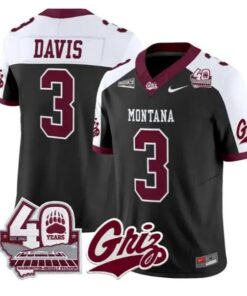 Brooks Davis Jersey #3 Montana Grizzlies 2026 Limited All Stitched by My Store NCAA Football Jerseys