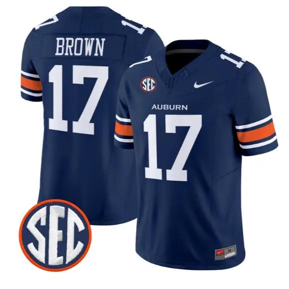 Byrum Brown #17 Auburn Tigers Jersey 2026 Vapor Limited All Stitched 2 Byrum Brown #17 Auburn Tigers Jersey 2026 Vapor Limited All Stitched by My Store NCAA Football Jerseys