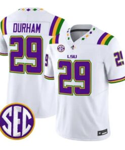 Caden Durham #29 LSU Tigers Jersey 2026 Mardi Gras Edition All Stitched 6 Caden Durham #29 LSU Tigers Jersey 2026 Mardi Gras Edition All Stitched by My Store NCAA Football Jerseys