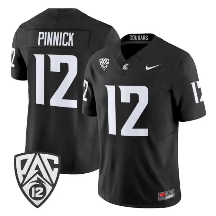Caden Pinnick Jersey #12 Washington State Cougars 2026 Vapor Stitched 2 Caden Pinnick Jersey #12 Washington State Cougars 2026 Vapor Stitched by My Store NCAA Football Jerseys