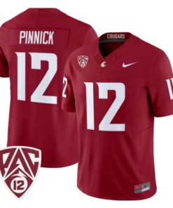 Caden Pinnick Jersey #12 Washington State Cougars 2026 Vapor Stitched 9 Caden Pinnick Jersey #12 Washington State Cougars 2026 Vapor Stitched by My Store NCAA Football Jerseys