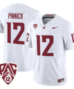 Caden Pinnick Jersey #12 Washington State Cougars 2026 Vapor Stitched 10 Caden Pinnick Jersey #12 Washington State Cougars 2026 Vapor Stitched by My Store NCAA Football Jerseys