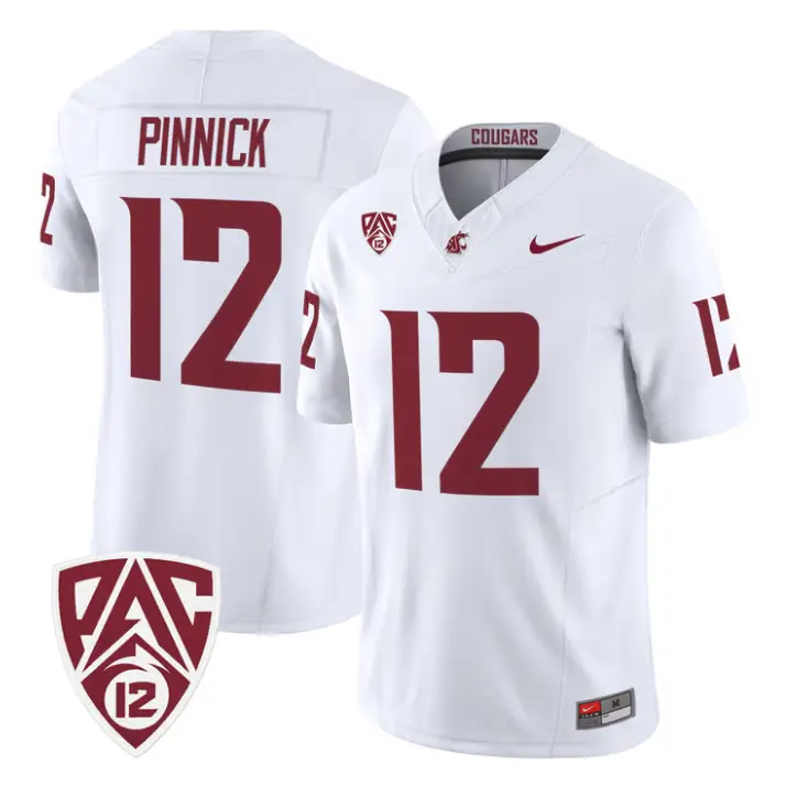 Caden Pinnick Jersey #12 Washington State Cougars 2026 Vapor Stitched 5 Caden Pinnick Jersey #12 Washington State Cougars 2026 Vapor Stitched by My Store NCAA Football Jerseys