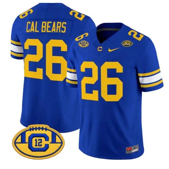 Cal Bears #26 California Golden Bears Throwback Jersey 2026 Limited All Stitched 1 Cal Bears #26 California Golden Bears Throwback Jersey 2026 Limited All Stitched by My Store NCAA Football Jerseys